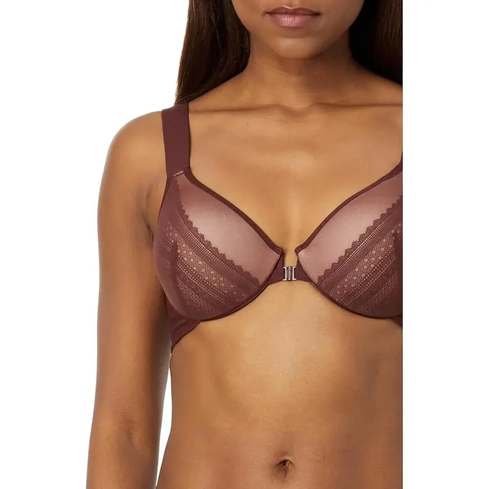 Spanx BRA-LLELUJAH Illusion Lace Full Coverage Bra Champagne Beige Size 38DD NWT